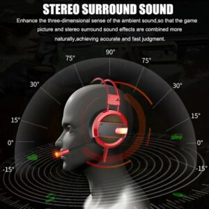 A16 3.5mm Gaming Headset Bass Noise Cancelling Wired Microphone LED Game Headphone