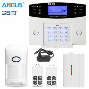 Angus 433Mhz GRPS GSM PSTN Smart Home Security Intruder Burglar Alarm System Wire & Wireless Intercom with 110db Siren for House