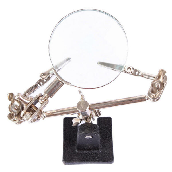 BEST BST-168Z Magnifying Glass With Clips Magnifier Welding Rework Repair Hand Tools