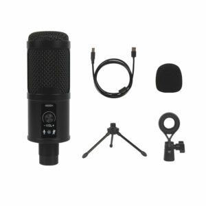 BM-65 Profession Studio USB Microphone Karaoke Singing Laptop Recording Condenser Microphone for PC Computer Gaming Stream Mic