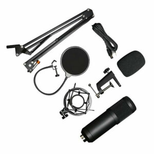 BM-800USB 192KHz/24Bit Metal USB Microphone Set Condenser Microphone Live Record Wired Computer Microphone