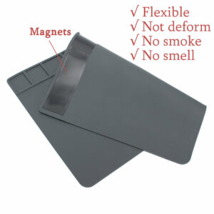 DANIU 49 x 35cm Big Size Magnets Heat Insulation Silicone Pad Soldering Repair Station Platform