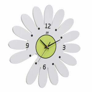 Daisy Flower Wall Clock Hanging Silent Quartz Battery Powered Watch Home Decor