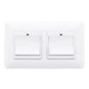 Dual 1 Gang WiFi Smart Push Button Switch Smart Life Tuya Wireless Remote Control Work with Alexa Google Home