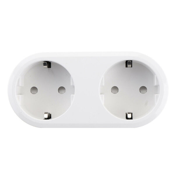 Dual EU Smart WiFi Power Plug Remote Control Switch Socket Outlet by HomeKit Dohome APP Google Assistant Alexa Remote Voice Control