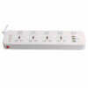 Electric 4 Socket Outlet + 4 USB Extension Power Strip 5V 3.4A US/UK Plug Cord