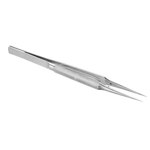 Grey Straight Head Titanium Alloy Tweezers Professional Maintenance Tools 0.15mm Edge Precision Fingerprint Tweezers Apple Main Board Copper Wire