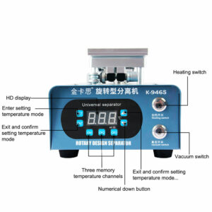 Kaisi 946S MAX Rotating LCD Glass Touch Screen Separator Machine for Phone Curved Screen Quick Separation Repair