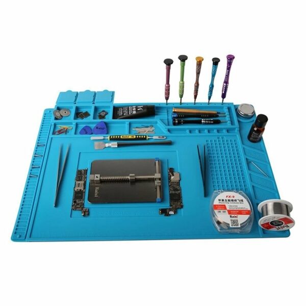 Kaisi KS-160 Heat Insulation Silicone Soldering Pad Mat Desk Maintenance Platform for Repair Station with Magnetic