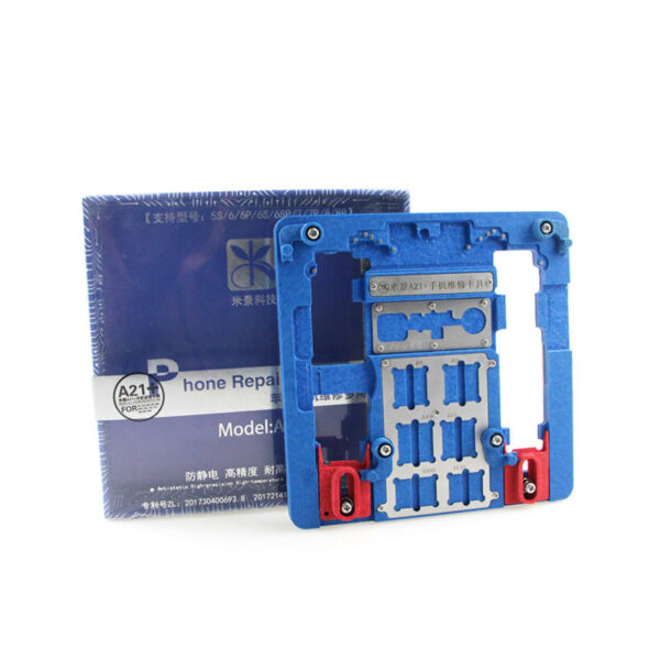 MiJing A21+ A22+ PCB Holder Fixture for iPhone XR/8P/8G/7P/7G/6SP/6S/6P/6G/5S/5C A10 A9 A8 A7 CPU Nand Chip Repair Tool