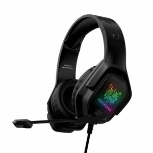 ONIKUMA X4 3.5mm USB Wired Headphone 360º Surounding Gaming Head-mounted Earphone RGB Luminous Computer Game Headset with Mic