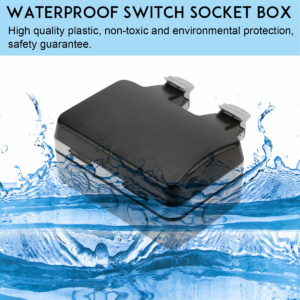 Outdoor Wall Single Double Socket Waterproof Box Dustproof Plug Socket Box 250V