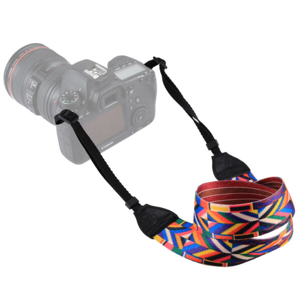 PULUZ PU6008C Retro Ethnic Style Multi-color Series Shoulder Neck Strap for SLR DSLR Cameras