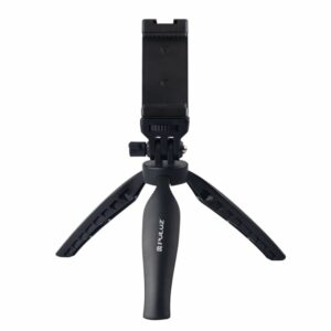 PULUZ PU600B Plastic Desk Tripod Mount with Phone Clamp & Adjusting Tripod Head for Smartphones