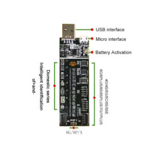 Phone Battery Activation Board Plate Charging USB Cable Jig For iPhone 4 -8X VIVO Huawei Samsung Circuit Test