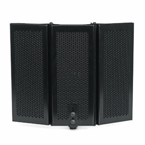 Portable Foldable Metal Microphone Isolation Shield Studio Recording Reflector