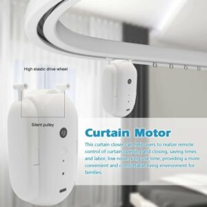 RSH-MC14 2PCS Switchbot Curtain Electric Motor Tuya Smart Curtains Wireless Automatic Curtain Opener Inner Groove Rail Work Alexa Google Home