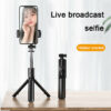 S03 Selfie Stick Wireless bluetooth Tripod Selfie 3 In 1 Extendable Foldable Monopod Remote Control Multi-mode Shooting Travel Extendable Mini Tripod