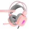 S100 Gaming Headset 7.1 Virtual 3.5mm USB Wired Earphones RGB Light Game Headphones Noise Cancelling with Microphone