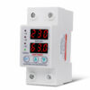 SINOTIMER SVP-63A 220V Single-phase Adjustable Self-recovery Intelligent Overvoltage Protector LED Dual Display Automatic Reset Switch