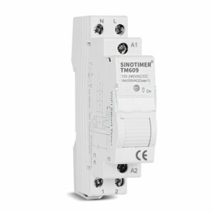 SINOTIMER TM609 Home Smart 18mm 1P WiFi Remote APP Control Circuit Breaker Timing Switch Staircase Timer Din Rail Universal 110V 220V AC Input