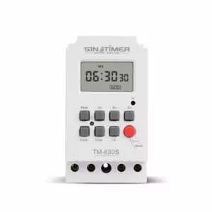 SINOTIMER TM630S-4 12VDC LCD Digital Programmable Timer Switch with Interval 1 Second Power Direct Output