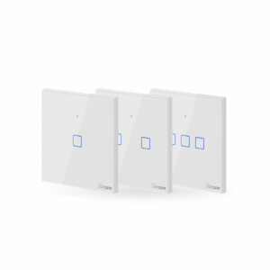 SONOFF® T1 EU/UK AC 100-240V 1/2/3 Gang TX Series WIFI Wall Switch 433Mhz RF Remote Controlled Wifi Switch Smart Home Switch Works With Alexa Google Home