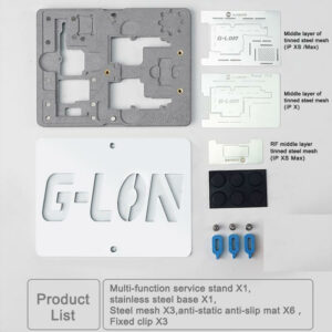 SS-601K Duble-sided Magnetic Fixed Motherboard Tinning PCB Fixture Set for iphone X XS MAX Motherboard Tinning Fixture Repair Tool