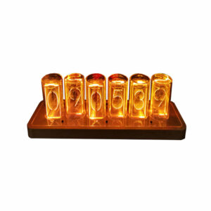 Time Tube Glow Tube Quasi-glow Tube Clock LED Digital Solid Wood Chinese Night Light Bar Atmosphere Light Brightness Adjustable