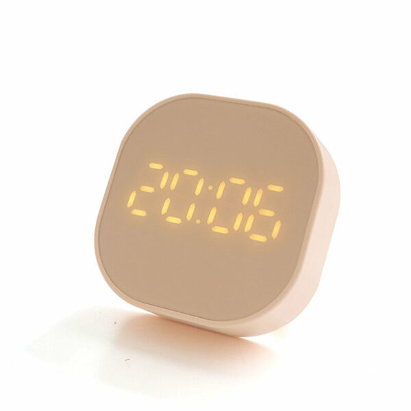 Timing Smart Small Alarm Clock Square Mini Cartoon Simple Digital Clock Luminous Electronic Clock