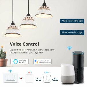 Zemismart 220-240V Smart Tuya ZB No Neutral Push Button Switch 1/2/3 Gangs Smart Life Smartthings App Alexa Google Home