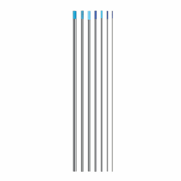 10Pcs 1.0-4.0MM TIG Welding Tungsten Lanthanated Electrode WL20 Blue Tip Rod