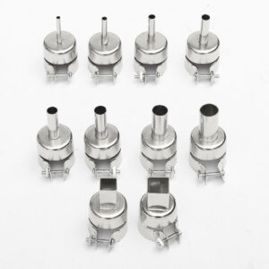 10pcs 3/4/5/6/7/8/10/12mm Heat Gun Nozzles Heat Air Guns Nozzle for 850 Hot Air Soldering Station