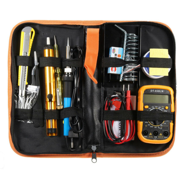 110V/220V 60W Adjustable Temperature Welding Solder Soldering Iron Multi Meters Toolkits