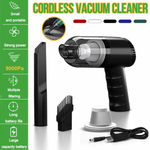 120W 9000PA USB Cordless Hand Held Vacuum Cleaner Mini Portable Car Auto Home Duster