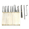 12pcs Unlocking Lock Pick Set with 3pcs Transparent Locks Locksmith Practice Supplies Set