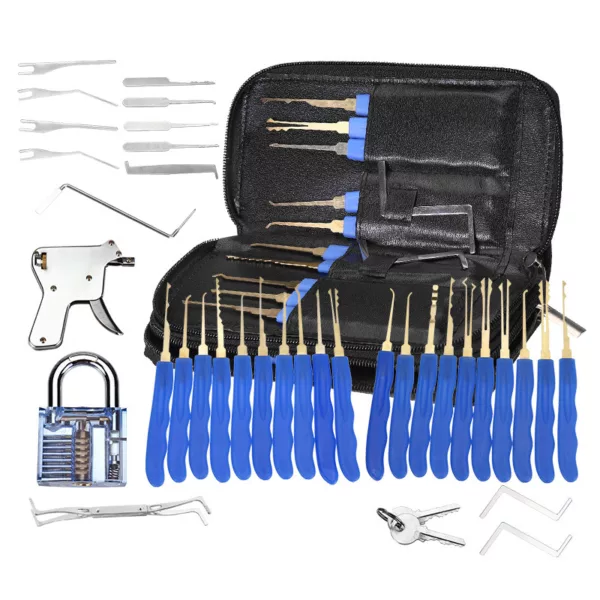 40Pcs Training Unlock Tool Skill Set 15-Piece Unlocking Lock Picks Set Key