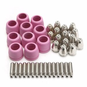 40Pcs Welding Torch Plasma Consumables Nozzle Electrode Cup for LTP5000D LTP6000