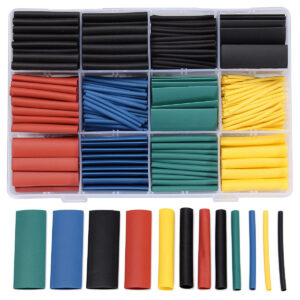 530 PCS Halogen-Free 2:1 Heat Shrink Tubing Wire Cable Sleeving Wrap Wire Kit 8Size 5Color