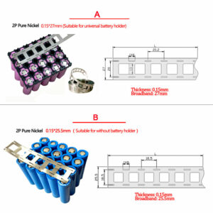 5M Nickel Plate Strap Strip Sheets for Battery Spot Welding Machine Welder Equipment 2P 18650