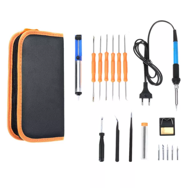 60W 20 in1 Solder Iron Tool Kit Electronics Welding Irons Solder Tools Adjustable Temperature