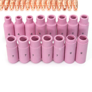 63Pcs TIG Collets Body Back Cap Fit TIG Welding Torch Consumables WP17 18 26 63PK