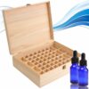 68 Slot Essential Oil Wooden Box Organizer Large Wood Storage Case Holds