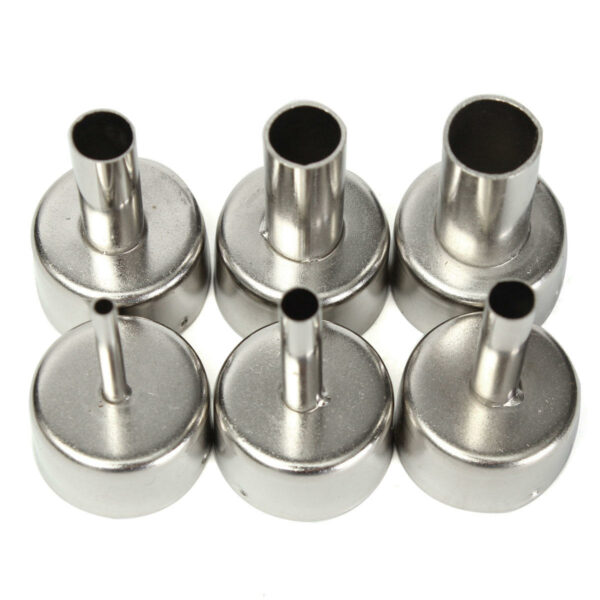 6Pcs 3/5/6/8/10/12mm Circular Nozzles For Hot Air Soldering Station 858A 858D