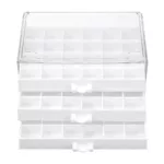 72 Grids Nail Tips Empty Nail Art Tools Storage Box Display Stand Jewelry Box