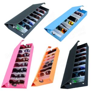 8 Grids Eyeglasses Sun Glassess Glasses Storage Box Display Tray Jewelry Showing Case