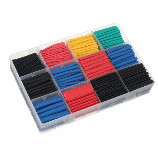 850Pcs Heat Shrink Tube Solder Seal Heat Shrink Butt Wire Connectors Terminals Waterproof