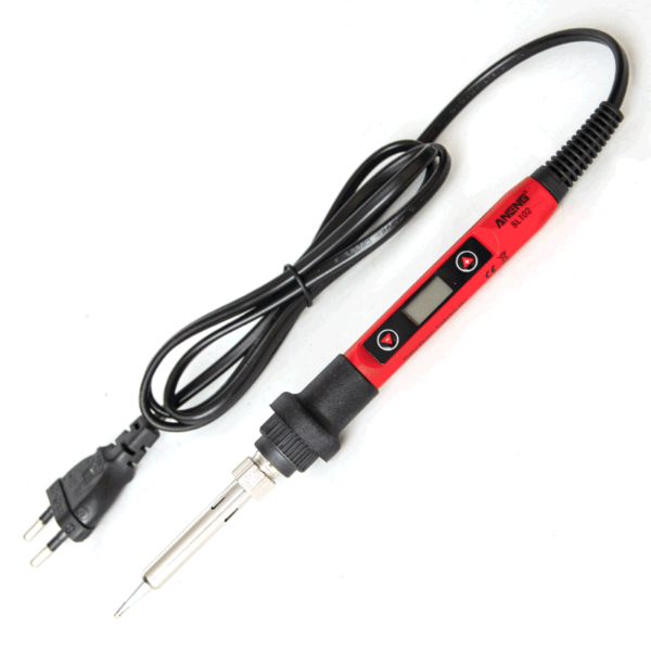 ANENG SL102 220V 60W Digital Electric Soldering Iron Temperature Adjustable Welding Tool Ceramic Heater Soldering Tips