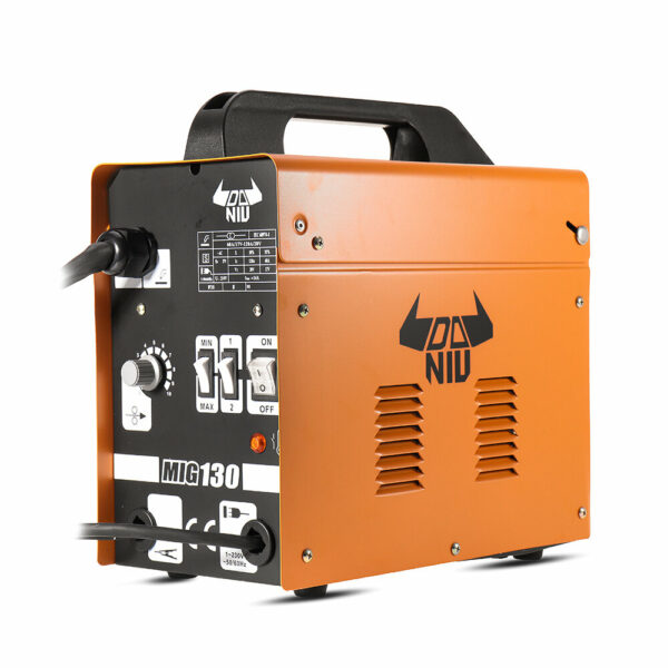 DANIU MIG-130 AC230V 50-120A AC Flux Core Wire Automatic Feed Welder Welding Machine  Inverter MIG ARC Gas Gasless Welder Machine with Free Accessrioes