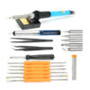 DANIU Professional 110V/220V 60W Adjustable Temperature Welding Solder Soldering Iron Tool Kit